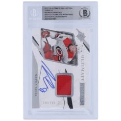 Martin Necas Carolina Hurricanes Autographed 2017-18 Upper Deck Ultimate Collection Relic #59 #148/299 Beckett Fanatics Witnessed Authenticated Rookie Card