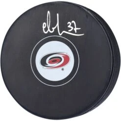 Andrei Svechnikov Carolina Hurricanes Autographed Hockey Puck