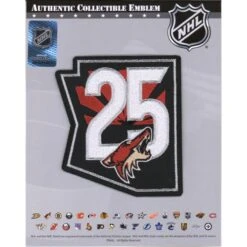Arizona Coyotes Unsigned 2020-21 25th Anniversary Season National Emblem Jersey Patch