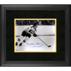 Bobby Orr Boston Bruins Framed Autographed 8" X 10" Horizontal Skating Photograph