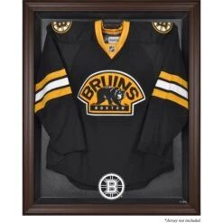 Boston Bruins Brown Framed Logo Jersey Display Case