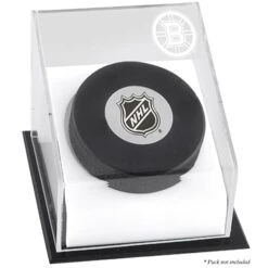 Boston Bruins Puck Deluxe Logo Display Case