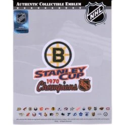 Boston Bruins Unsigned 1970 Stanley Cup Champions National Emblem Jersey Patch