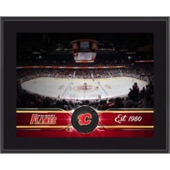 Calgary Flames 10.5" X 13" Sublimated Team Plaque