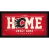 Calgary Flames Framed 10" X 20" Home Sweet Home Collage