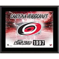 Carolina Hurricanes 10.5" X 13" Sublimated Horizontal Team Logo Plaque