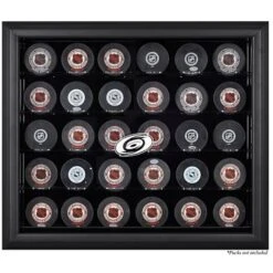 Carolina Hurricanes 30-Puck Black Display Case