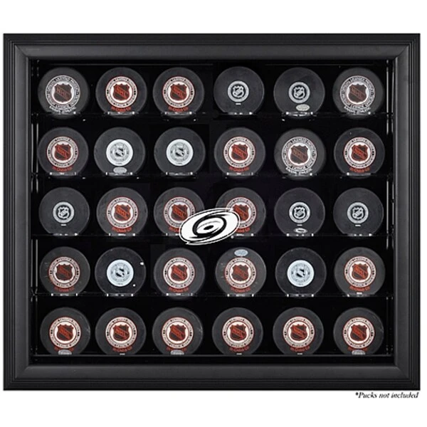 Carolina Hurricanes 30-Puck Black Display Case