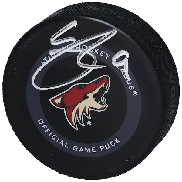 Clayton Keller Arizona Coyotes Autographed 2019 Model Official Game Puck