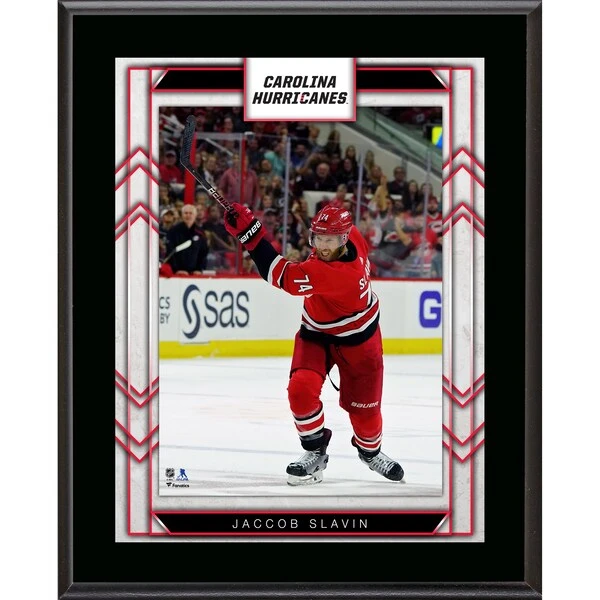 Jaccob Slavin Carolina Hurricanes 10.5" X 13" Sublimated Player Plaque