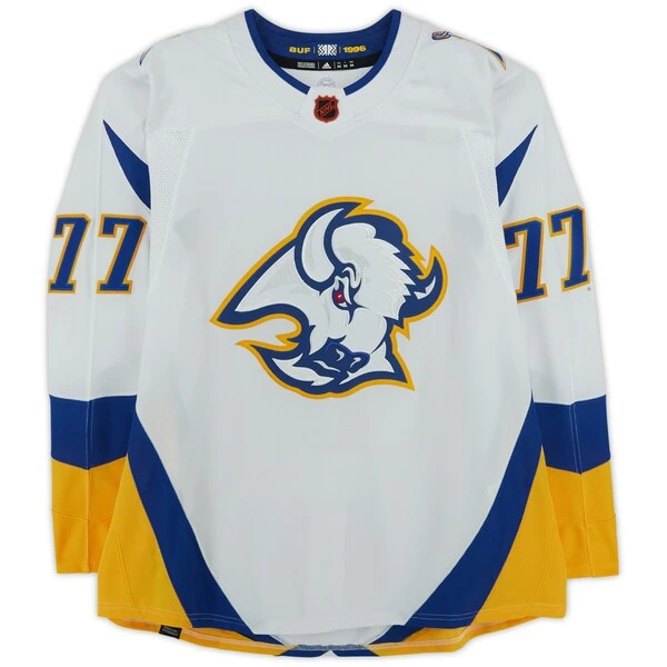 JJ Peterka Buffalo Sabres Autographed 2022-23 Reverse Retro Adidas Authentic Jersey - Image 3