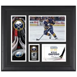 Kyle Okposo Buffalo Sabres Framed 15" X 17" Player Collage With A Piece Of Game-Used Puck