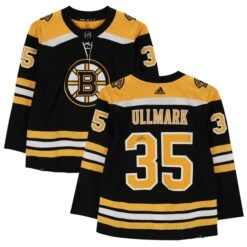 Linus Ullmark Boston Bruins Autographed Black Home Adidas Authentic Jersey