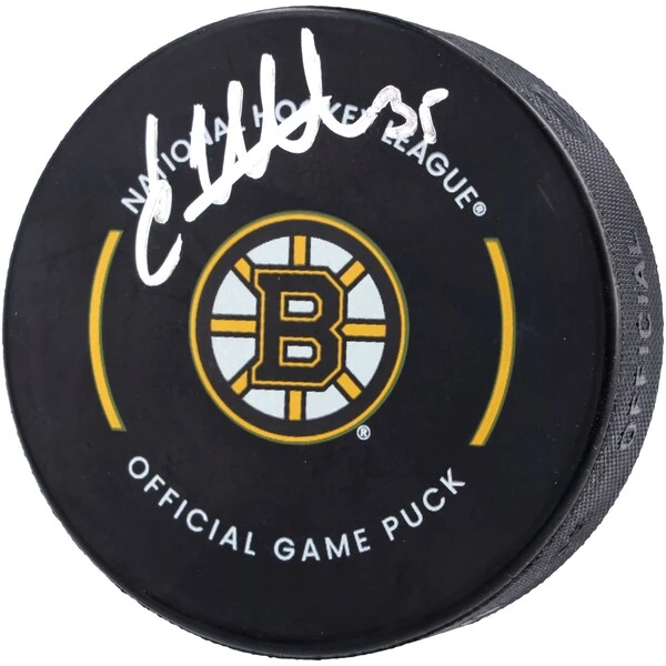 Linus Ullmark Boston Bruins Autographed Official Game Puck