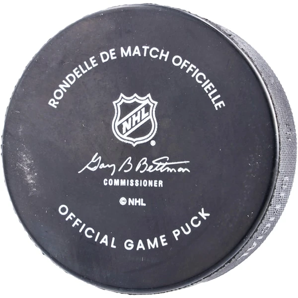 Linus Ullmark Boston Bruins Autographed Official Game Puck - Image 2