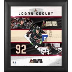 Logan Cooley Arizona Coyotes 15" X 17" Stitched Stars Collage