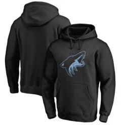 Men's Black Arizona Coyotes Rinkside Pond Hockey Pullover Hoodie