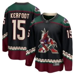 Men's Fanatics Branded Alex Kerfoot Black Arizona Coyotes Home Breakaway Jersey