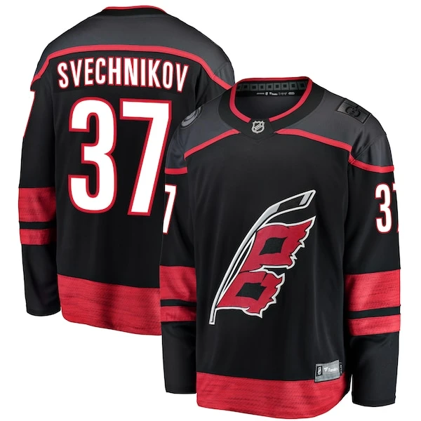 Men's Fanatics Branded Andrei Svechnikov Black Carolina Hurricanes Home Premier Breakaway Player Jersey