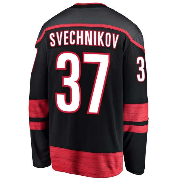 Men's Fanatics Branded Andrei Svechnikov Black Carolina Hurricanes Home Premier Breakaway Player Jersey - Image 3