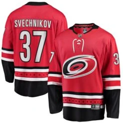 Men's Fanatics Branded Andrei Svechnikov Red Carolina Hurricanes Alternate Breakaway Player Jersey