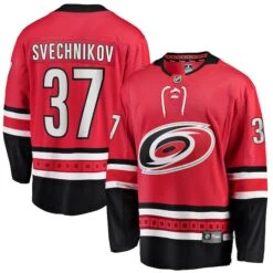 Men's Fanatics Branded Andrei Svechnikov Red Carolina Hurricanes Alternate Premier Breakaway Player Jersey