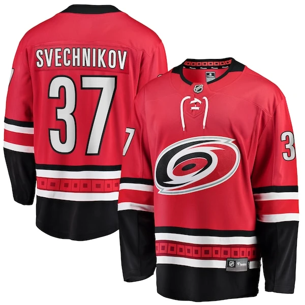 Men's Fanatics Branded Andrei Svechnikov Red Carolina Hurricanes Alternate Premier Breakaway Player Jersey