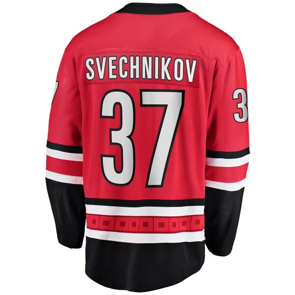 Men's Fanatics Branded Andrei Svechnikov Red Carolina Hurricanes Alternate Premier Breakaway Player Jersey - Image 3