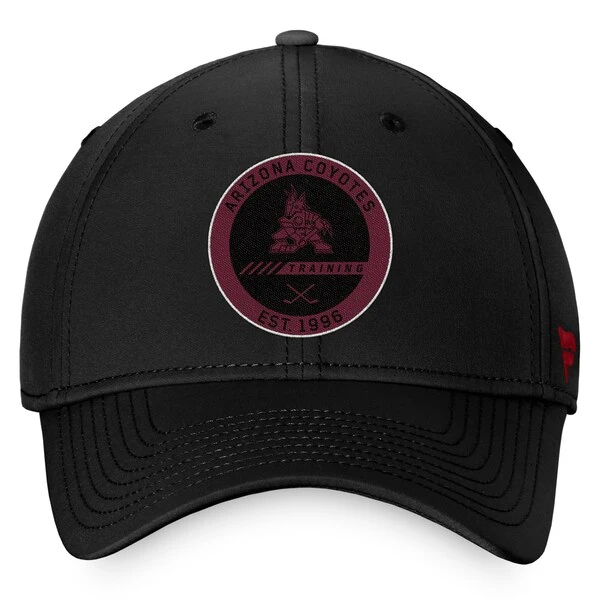 Men's Fanatics Branded Black Arizona Coyotes 2022 Authentic Pro Training Camp Flex Hat - Image 2