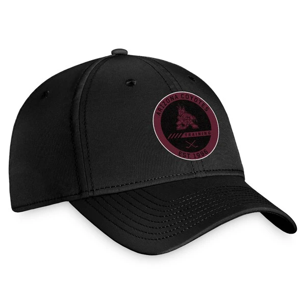 Men's Fanatics Branded Black Arizona Coyotes 2022 Authentic Pro Training Camp Flex Hat - Image 3