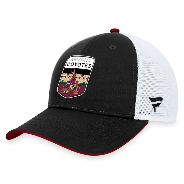 Men's Fanatics Branded Black Arizona Coyotes 2023 NHL Draft On Stage Trucker Adjustable Hat