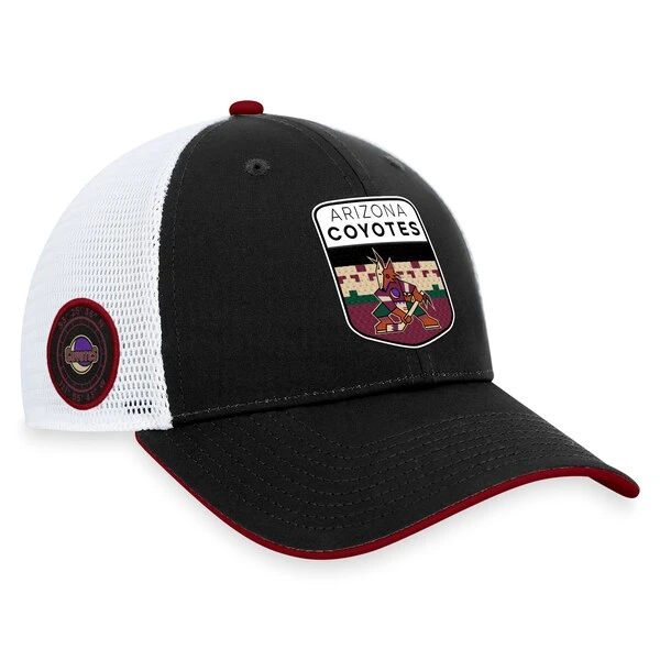Men's Fanatics Branded Black Arizona Coyotes 2023 NHL Draft On Stage Trucker Adjustable Hat - Image 3