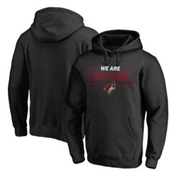 Men's Fanatics Branded Black Arizona Coyotes Iconic Collection We Are Pullover Hoodie