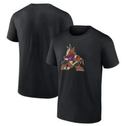 Men's Fanatics Branded Black Arizona Coyotes Logo T-Shirt