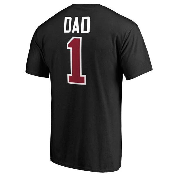 Men's Fanatics Branded Black Arizona Coyotes Number One Dad T-Shirt - Image 3
