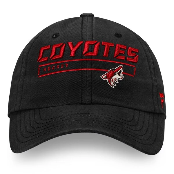 Men's Fanatics Branded Black Arizona Coyotes Team Authentic Pro Rinkside Fundamental Adjustable Hat - Image 2
