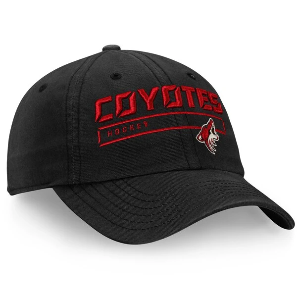 Men's Fanatics Branded Black Arizona Coyotes Team Authentic Pro Rinkside Fundamental Adjustable Hat - Image 3