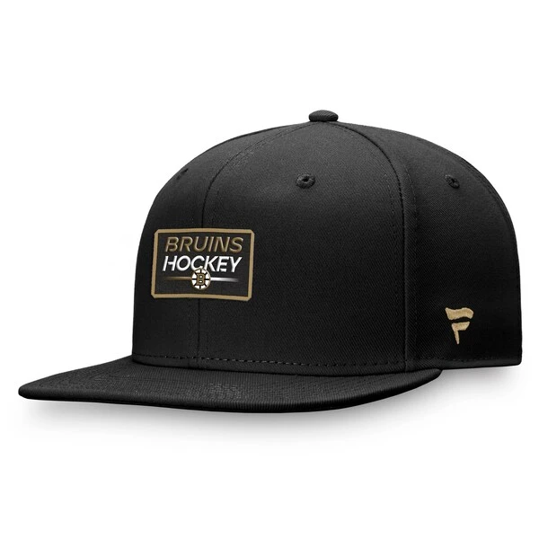 Men's Fanatics Branded Black Boston Bruins Authentic Pro Prime Snapback Hat