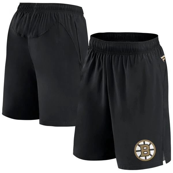 Men's Fanatics Branded Black Boston Bruins Authentic Pro Tech Shorts