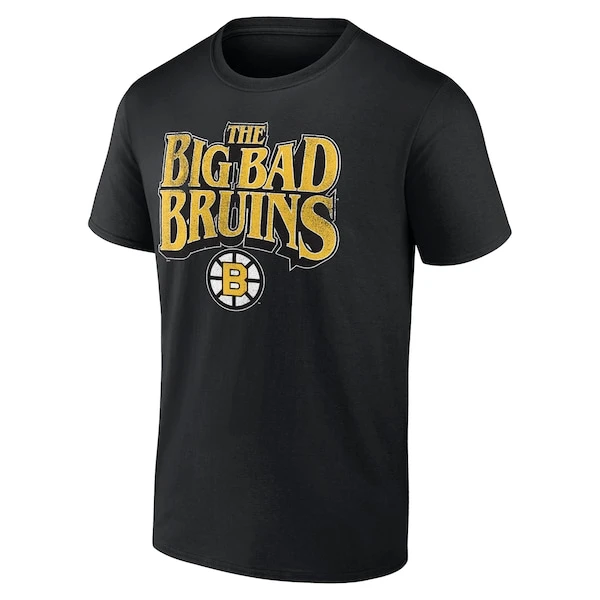 Men's Fanatics Branded Black Boston Bruins Centennial The Big Bad Bruins T-Shirt - Image 2