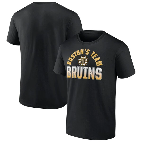 Men's Fanatics Branded Black Boston Bruins Open Net T-Shirt
