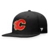 Men's Fanatics Branded Black Calgary Flames Core Primary Logo Fitted Hat