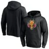 Men's Fanatics Branded Black Calgary Flames Special Edition Primary Logo Pullover Hoodie