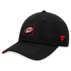 Men's Fanatics Branded Black Carolina Hurricanes Authentic Pro Rink Adjustable Hat