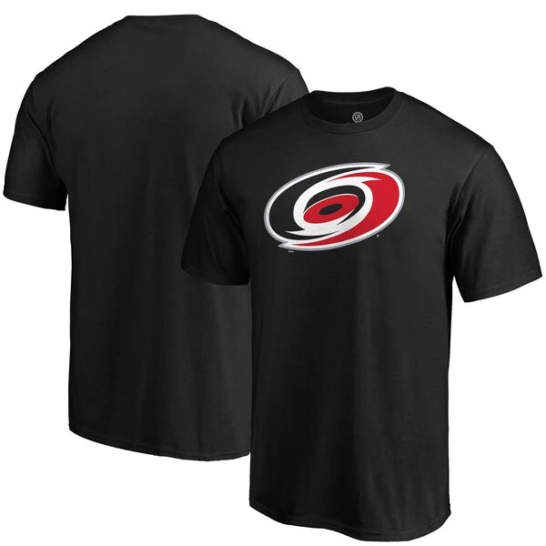 Men's Fanatics Branded Black Carolina Hurricanes Team Primary Logo T-Shirt
