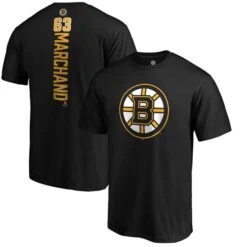 Men's Fanatics Branded Brad Marchand Black Boston Bruins Playmaker T-Shirt