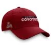 Men's Fanatics Branded Garnet Arizona Coyotes Authentic Pro Rink Adjustable Hat