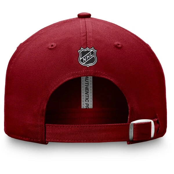 Men's Fanatics Branded Garnet Arizona Coyotes Authentic Pro Rink Adjustable Hat - Image 4