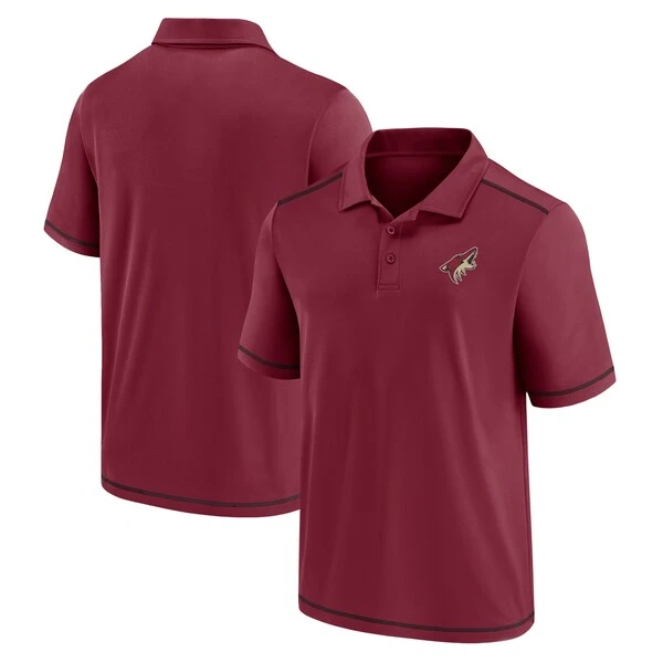 Men's Fanatics Branded Garnet Arizona Coyotes Primary Logo Polo