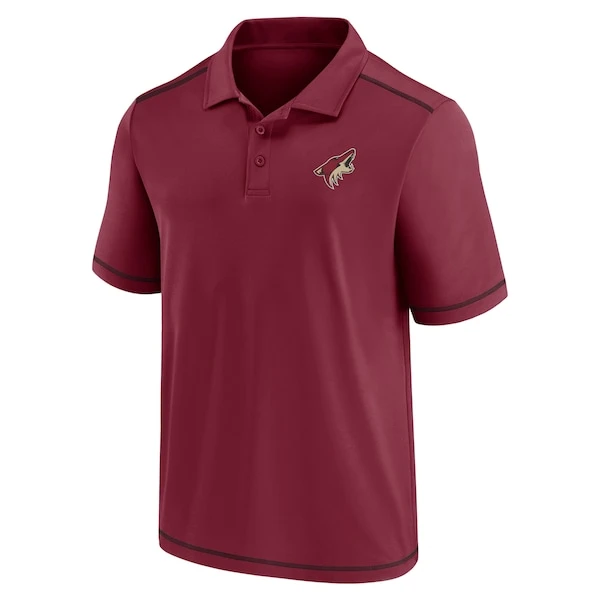 Men's Fanatics Branded Garnet Arizona Coyotes Primary Logo Polo - Image 2